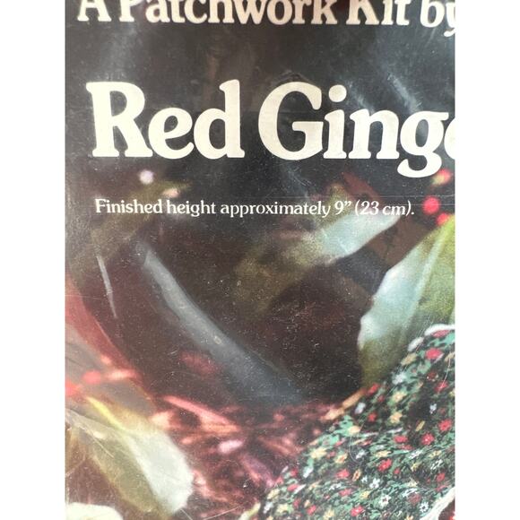 Red gingerbread house patchwork kit by yours truly new sealed vintage 1978 - Picture 2 of 3